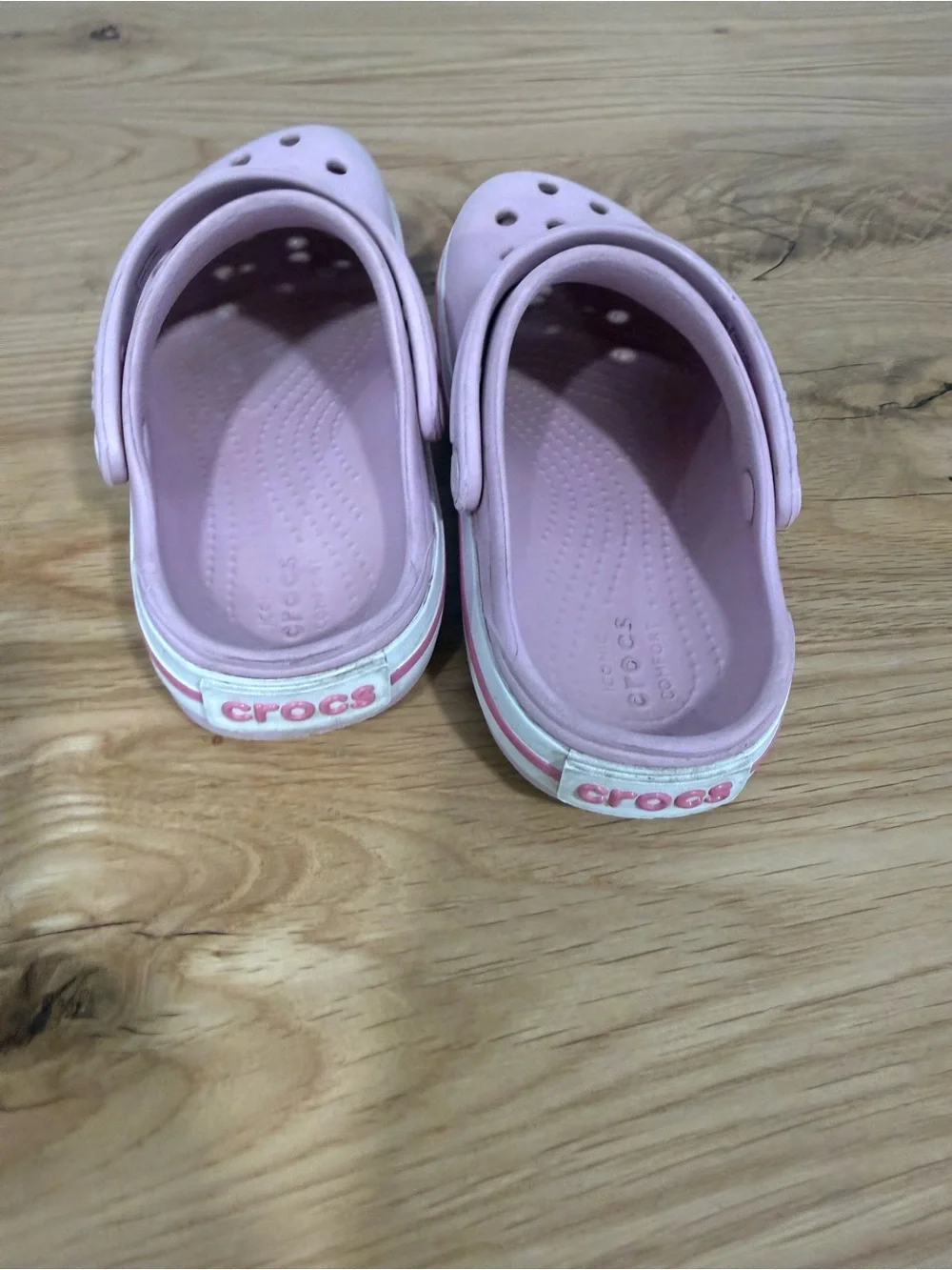 Kids Pink Crocs - Comfortable Slip-On Size 11 Toddler